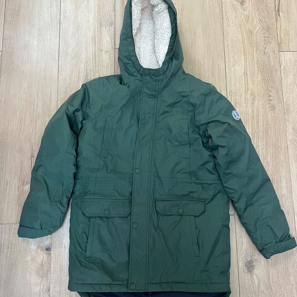 Kids Lands' End insulated Kids Green snow jacket